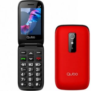 Teléfono Móvil Qubo P-220RD 4G para Personas Mayores/ Rojo 6944762701970 P-220RD 4G QUB-TEL P-220RD 4G