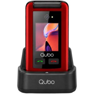 Teléfono Móvil Qubo X-247RDC 4G para Personas Mayores/ Rojo 6944762701949 X-247RDC 4G QUB-TEL X-247RDC 4G