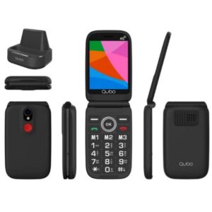 Teléfono Móvil Qubo X-340CB 4G para Personas Mayores/ Negro 6944762701864 X-340CB 4G QUB-TEL X-340CB 4G