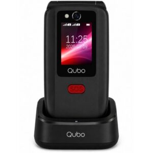 Teléfono Móvil Qubo X-D340CB 4G para Personas Mayores/ Negro 6944762701888 X-D340CB 4G QUB-TEL X-D340CB 4G BK