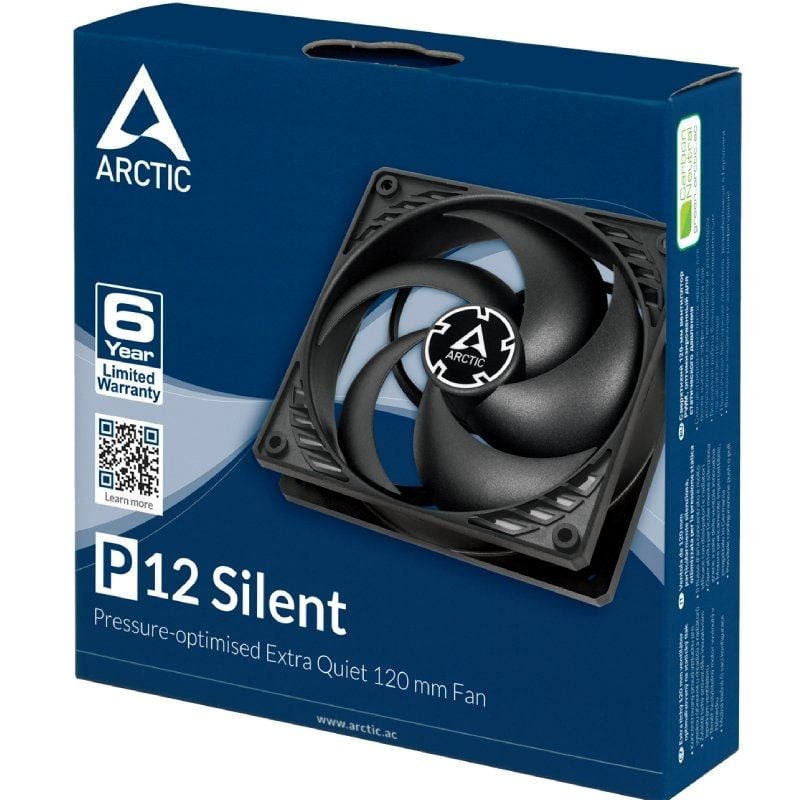 Ventilador Arctic P12 Silent/ 12cm/ Negro - Imagen 5
