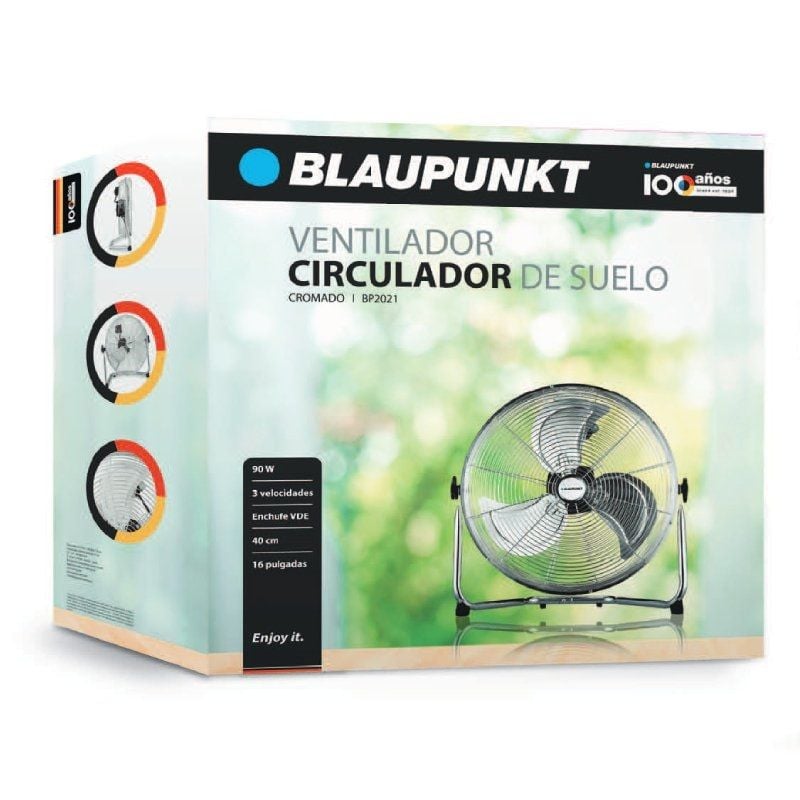Ventilador de Suelo Blaupunkt Industrial BP2021/ 90W/ Aspas 40cm/ 3 velocidades - Imagen 2