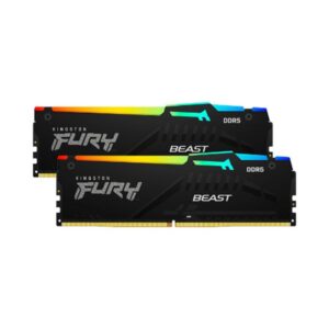 0740617345902 | P/N: KF560C36BBE2AK2-32 | Cod. Artículo: DSP0000034830 Memoria ram ddr5 32gb 2x16gb kingston - 6000mhz - pc5 48000 - fury beast rgb - cl36