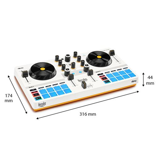 Mesa de mezclas portátil hercules djcontrol mix ultra - Imagen 3