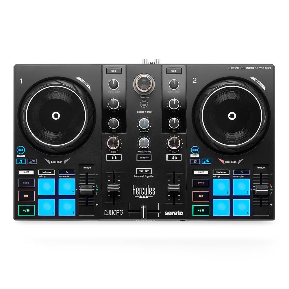 Mesa de mezclas hercules dj control inpulse 200 mk3 ww - Imagen 2