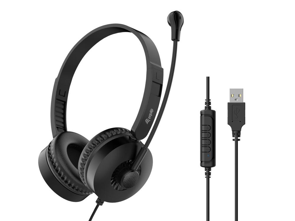 Auriculares usb equip 245301 negro - Imagen 4