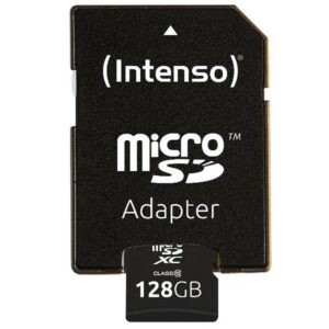 4034303030064 | P/N: 3413491 | Cod. Artículo: DSP0000035104 Tarjeta memoria micro sd intenso 128gb cl10 + adaptador sd