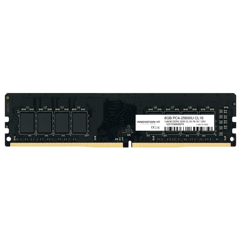 4251538809979 | P/N: 115865 | Cod. Artículo: MGS0000035047 Memoria ram ddr4 8gb innovation it udimm 3200