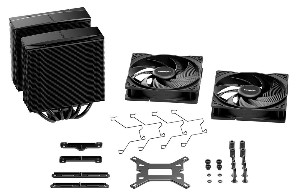 Ventilador disipador cpu be quiet! pure rock pro 3 2x 120mm negro - Imagen 5