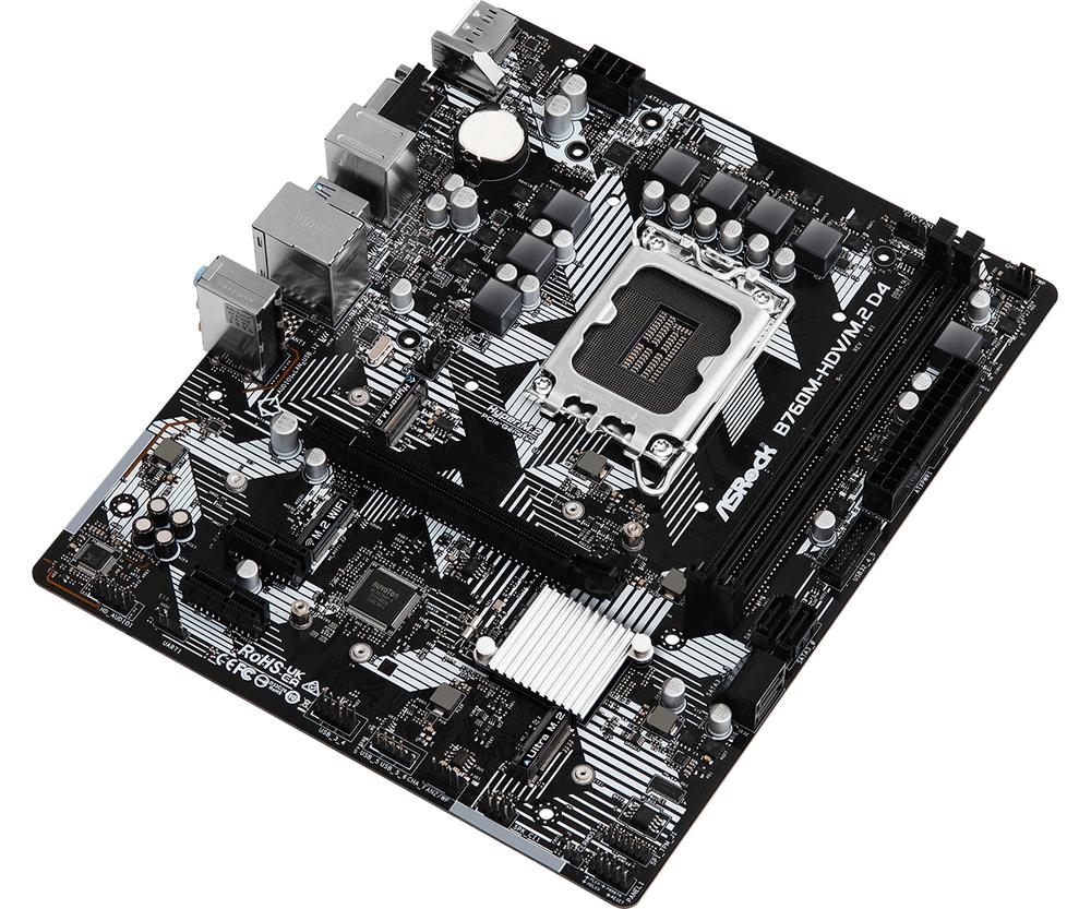 Placa base asrock 1700 b760m - hdv - m.2 d4 - Imagen 3