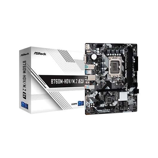 4710483942020 | P/N: 90-MXBL40-A0UAYZ | Cod. Artículo: DSP0000022870 Placa base asrock 1700 b760m - hdv - m.2 d4