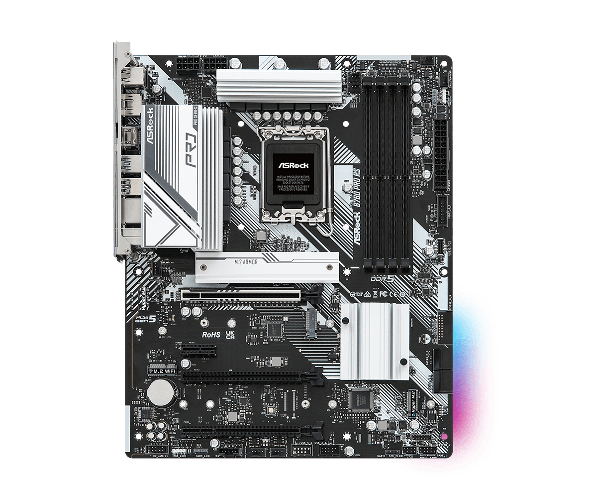 Placa base asrock 1700 b760 pro rs ddr5 - Imagen 2