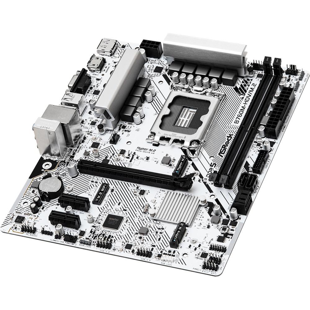 Placa base asrock b760m - hdv m.2 1700 matx - 2x ddr5 - Imagen 3