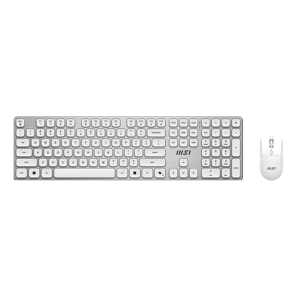 4711377422475 | P/N: S11-43ES311-Y92 | Cod. Artículo: DSP0000040162 Teclado + raton msi forge k210 w combo inalambrico blanco