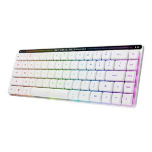 4711387334386 | P/N: 90MP03EC-BKSA10 | Cod. Artículo: MGS0000033629 Teclado gaming asus rog falchion rx low profile inalambrico rgb blanco
