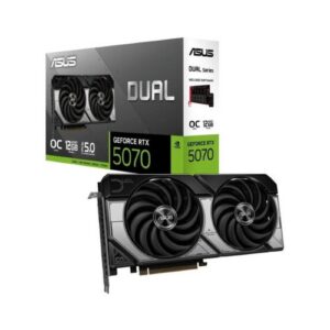 4711636046213 TARJETA GRÁFICA ASUS RTX 5070 DUAL OC 12GB GDDR7 90YV0M17-M0NA00 A0059518 Asus Tarjetas Gráficas 90YV0M17-M0NA00