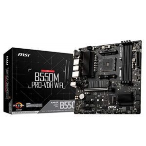 4719072733698 | P/N: 911-7C95-008 | Cod. Artículo: B550M-PRO-VDH-WIFI Placa base msi amd b550m pro - vdh wifi am4 - ddr4 x4 - max 128gb - 3200mhz - display port - hdmi - d - sub - matx