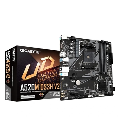 4719331854690 | P/N: A520M DS3H V2 G10 | Cod. Artículo: DSP0000019191 Placa base gigabyte base a520m ds3h v2 matx am4