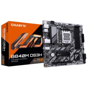 4719331868437 | P/N: 9MB84MS3H-00-G10 | Cod. Artículo: DSP0000030192 Placa base gigabyte b840m ds3h matx 4x ddr5