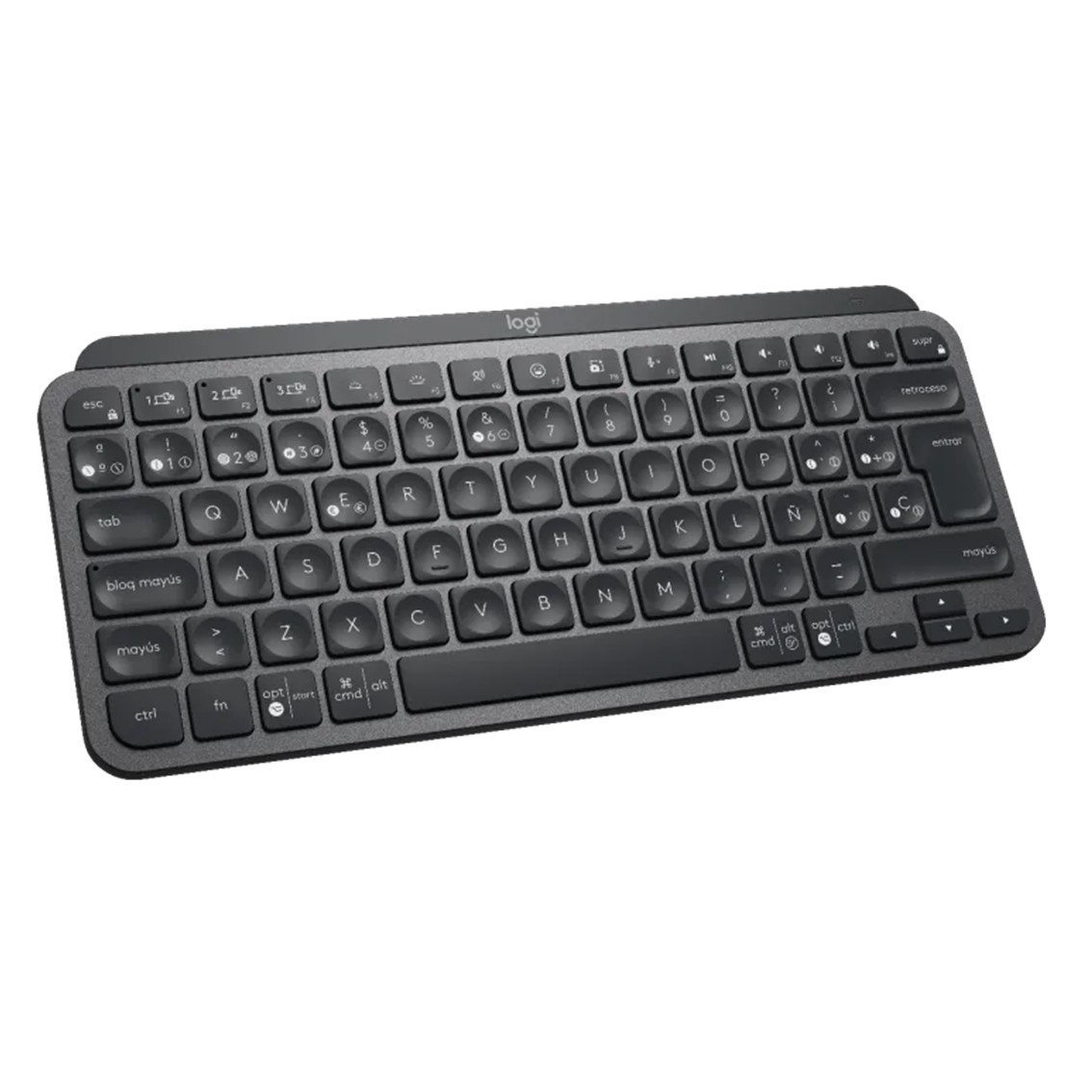 Teclado logitech mx keys mini grafito wireless inalambrico español bateria - Imagen 2
