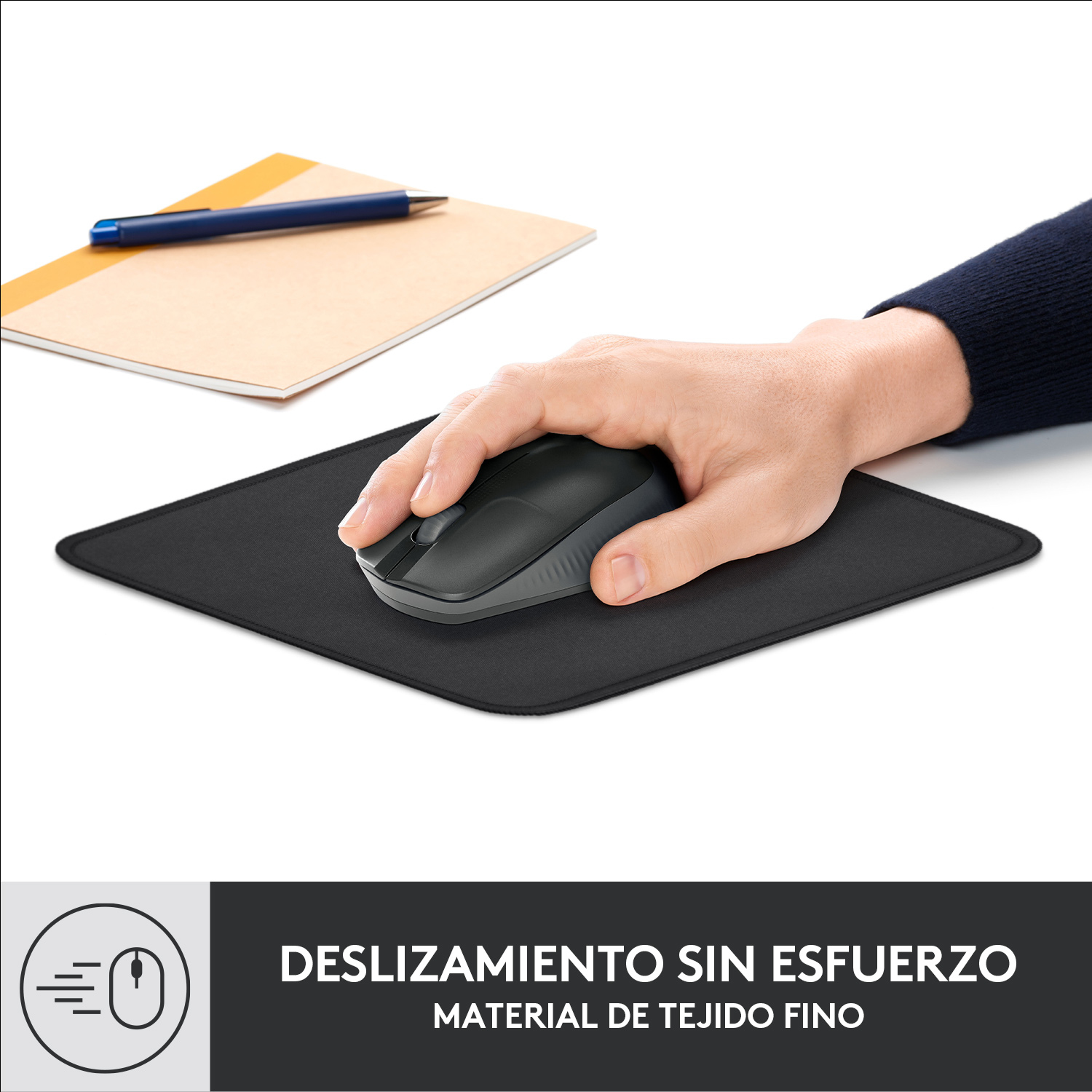 Alfombrilla logitech desk mat - studio series grafito - Imagen 2