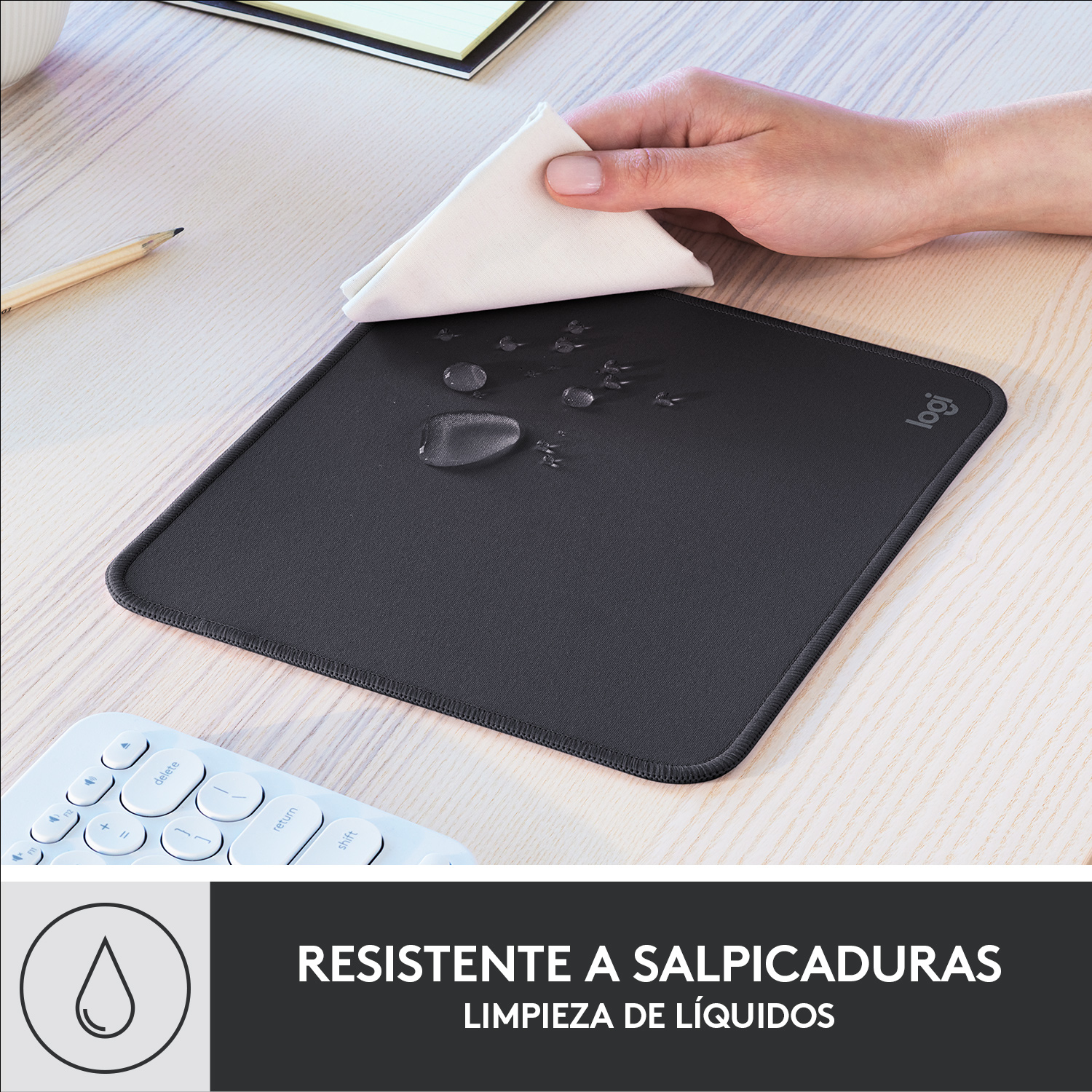 Alfombrilla logitech desk mat - studio series grafito - Imagen 3