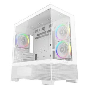 6933412765462 | P/N: R-CG380-WHAGM3-G | Cod. Artículo: DSP0000039891 Caja ordenador gaming deepcool cg380 3f matx argb cristal templado blanca