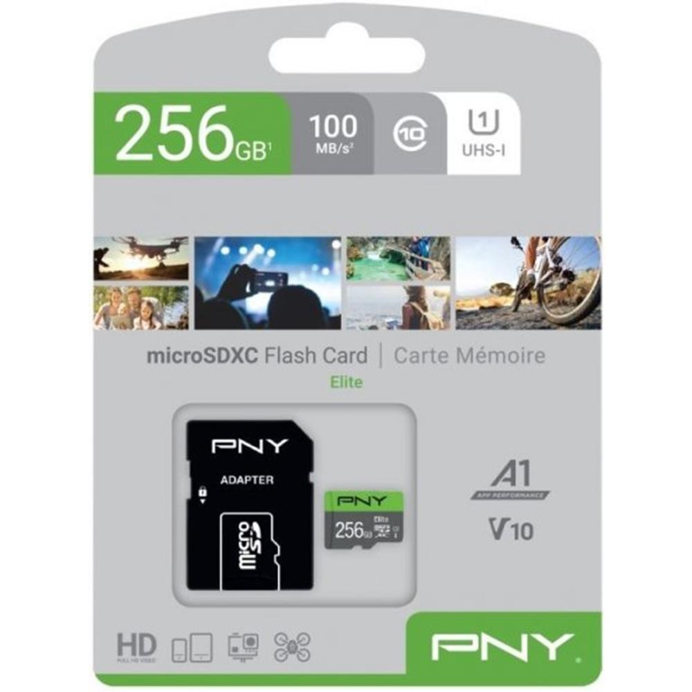 Tarjeta memoria micro secure digital micro sdxc elite pny 256gb clase 10 uhs - i u1 - Imagen 3