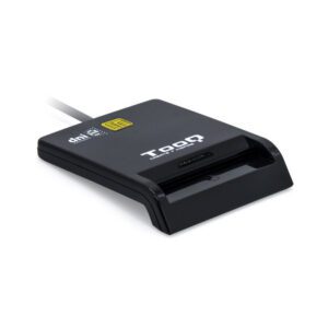 8433281010376 | P/N: TQR-211B | Cod. Artículo: DSP0000005649 Lector de tarjetas externo tooq tqr - 211b dnie sim usb - c negro