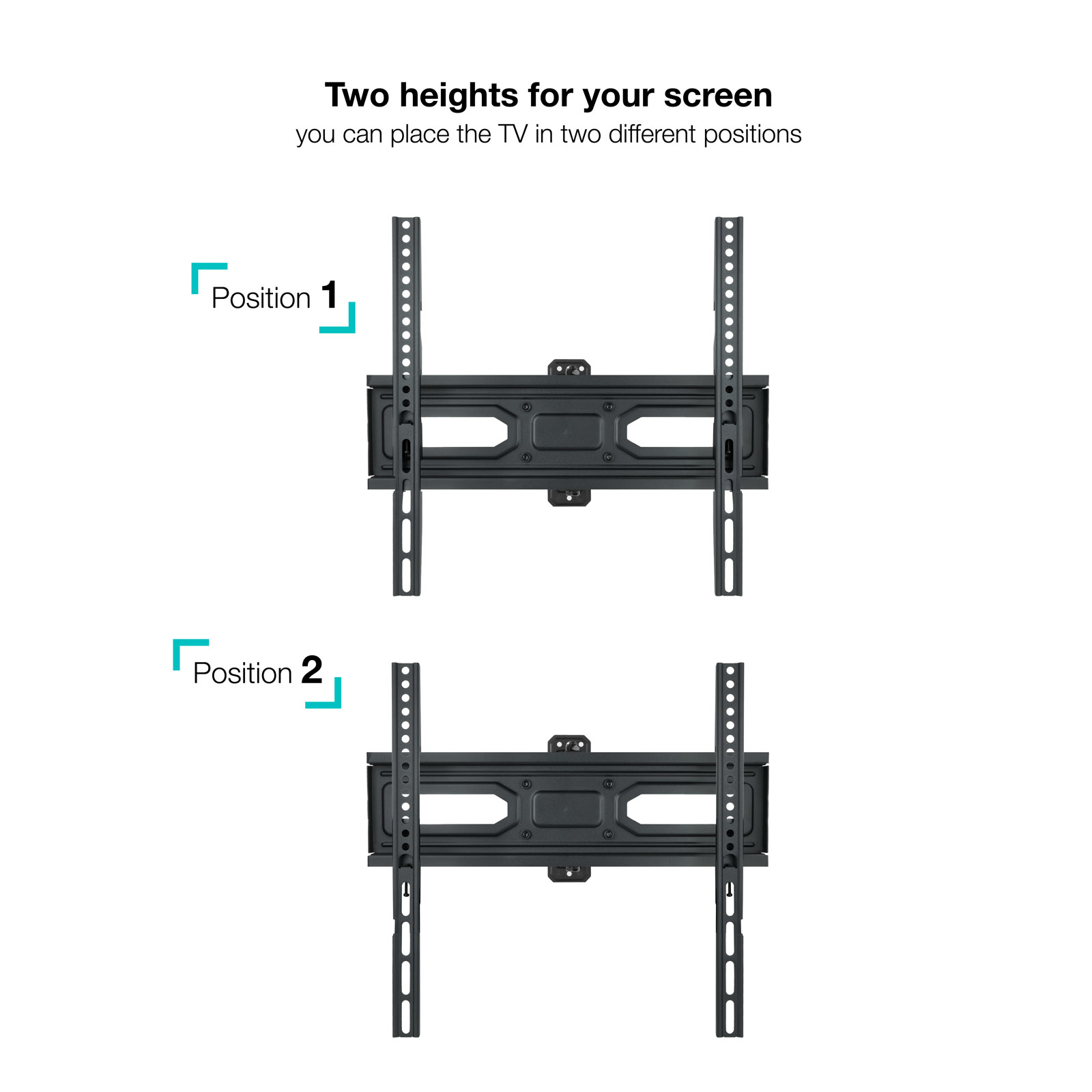 Soporte de pared tooq para pantallas 32 pulgadas - 55 pulgadas - Imagen 5