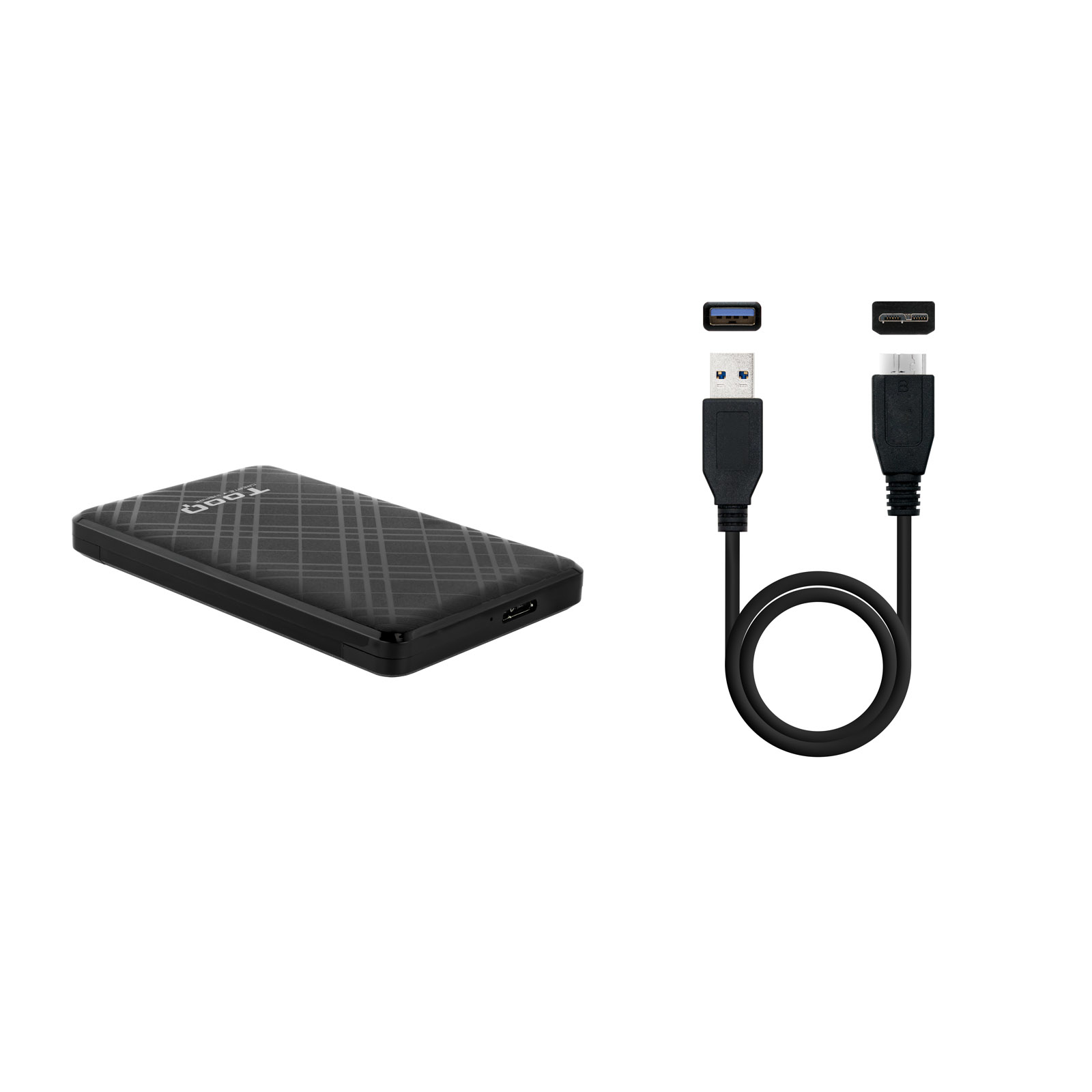 Carcasa disco duro tooq tqe - 2500b 2.5 pulgadas usb tipo b negra - Imagen 3