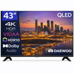 8435596217679 | P/N: 43VB56QV | Cod. Artículo: MGS0000034305 Tv daewoo 43 pulgadas qled 4k uhd - 43vb56qv - smart tv