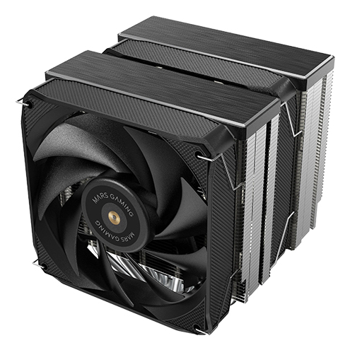 Ventilador disipador cpu mars gaming mcpu - xu9 2x 120mm negro - Imagen 2