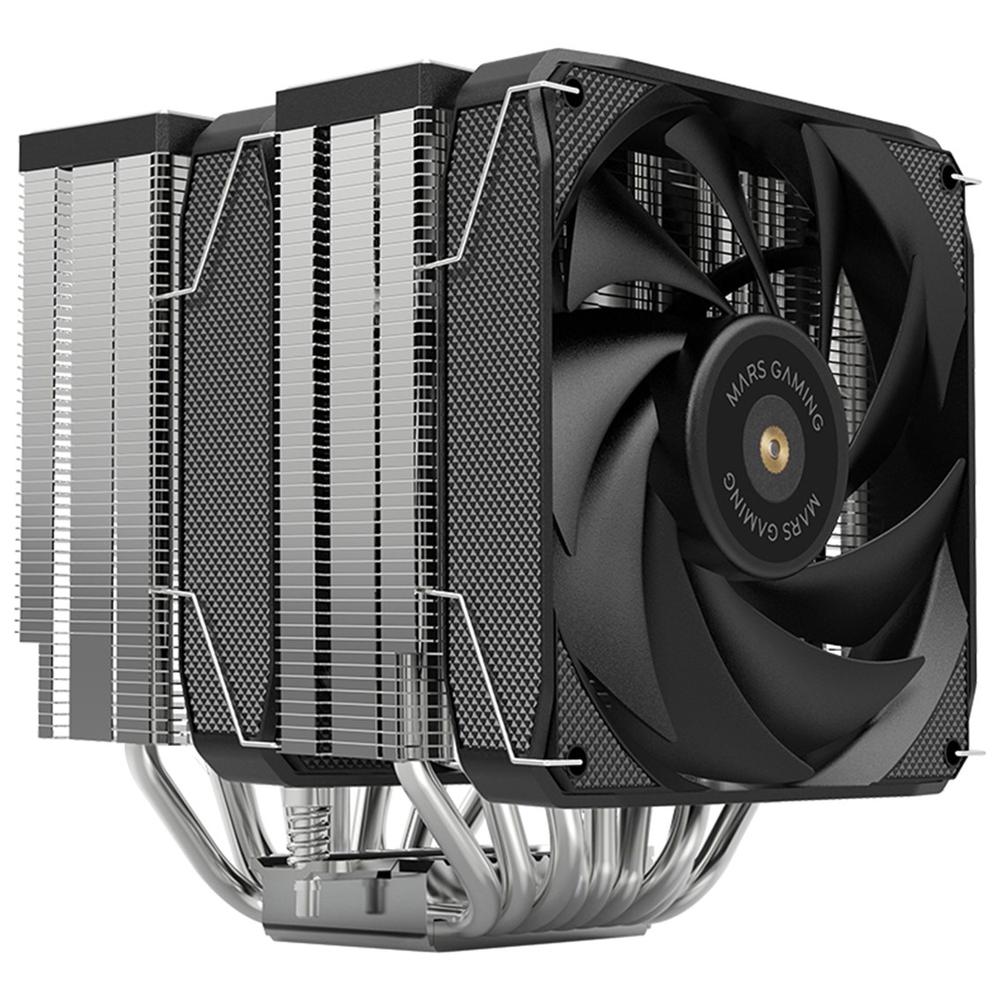 8435693106654 | P/N: MCPUXU9 | Cod. Artículo: DSP0000040992 Ventilador disipador cpu mars gaming mcpu - xu9 2x 120mm negro