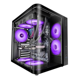 8435693111450 | P/N: MCCURV | Cod. Artículo: DSP0000034623 Caja ordenador mars gaming mccurv atx frgb cristal templado negra
