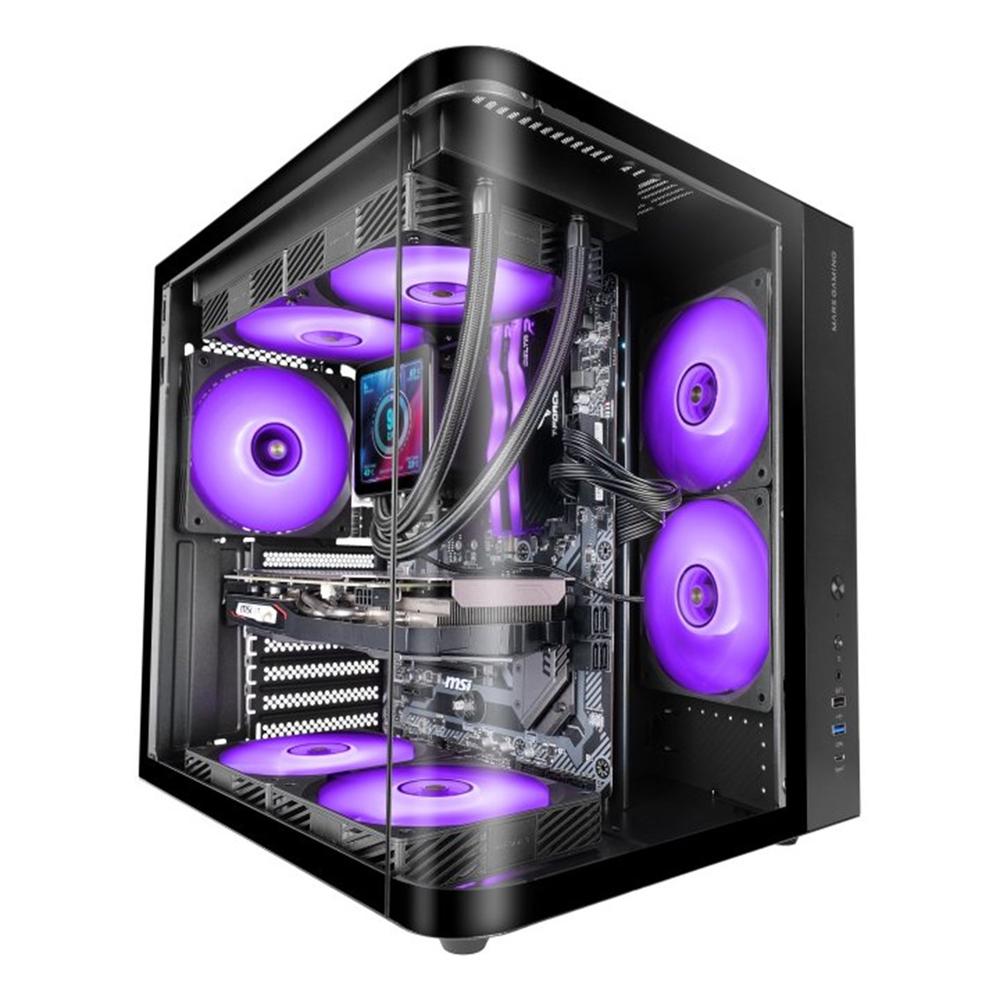 8435693111450 | P/N: MCCURV | Cod. Artículo: DSP0000034623 Caja ordenador mars gaming mccurv atx frgb cristal templado negra