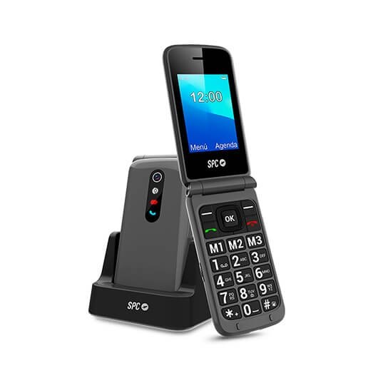8436542859462 | P/N: 2326T | Cod. Artículo: DSP0000006786 Telefono movil spc stella 2 titanium tipo tapa - dual sim - 2.4 pulgadas - radio - bluetooth - boton sos