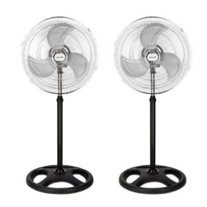 8436568810089 | P/N: ET-F18SF - PACK 2 | Cod. Artículo: MGS0000017482 Ventilador de pie thulos et - f18sf -  pack 2 45 cm - altura regulable - 80w