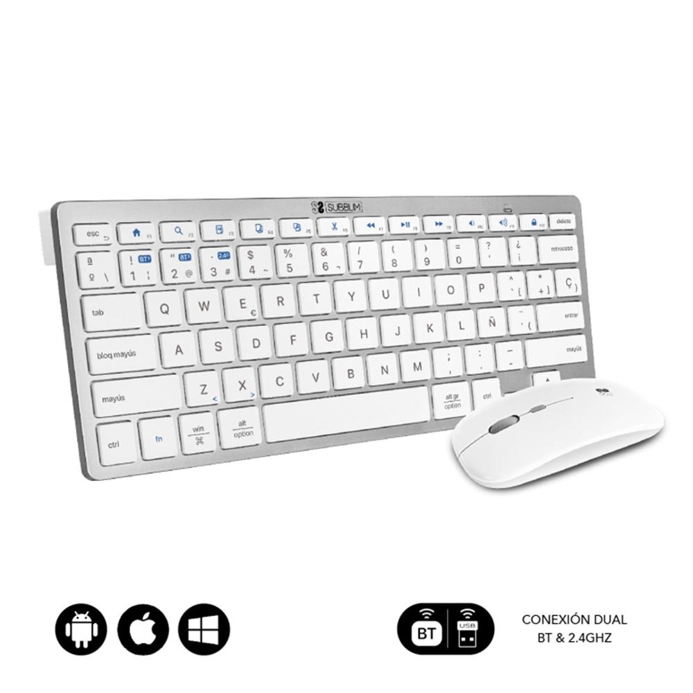 8436586742164 | P/N: SUBKBC-OCO010 | Cod. Artículo: DSP0000021613 Teclado + raton subblim subkbc - oco010 inalambrico