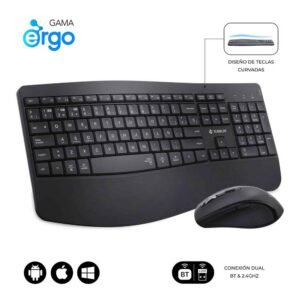 8436586743444 | P/N: SUBKBC-DCOPW2 | Cod. Artículo: DSP0000032899 Teclado + raton subblim combo dual office prowave negro