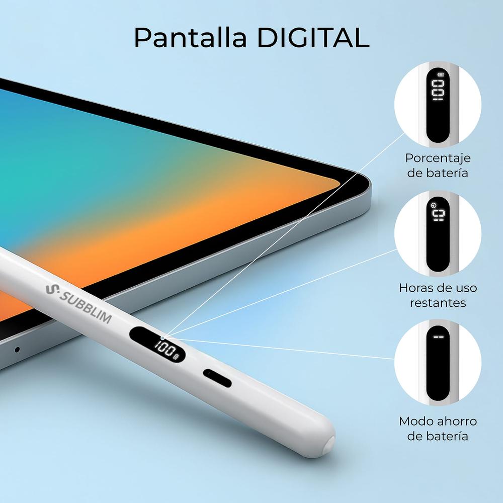 Lapiz digital subblim noteflow para ipad negro - Imagen 4