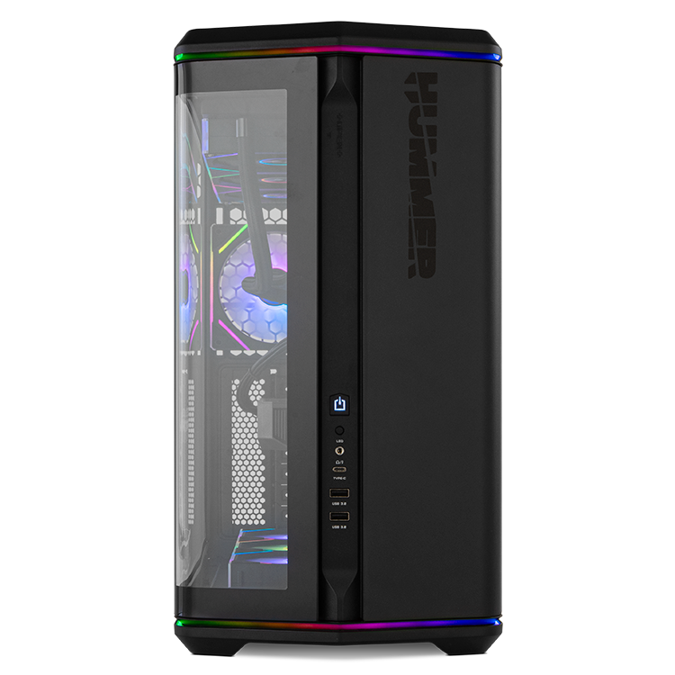Caja ordenador gaming nox hummer anvil atx argb cristal templado negra - Imagen 5