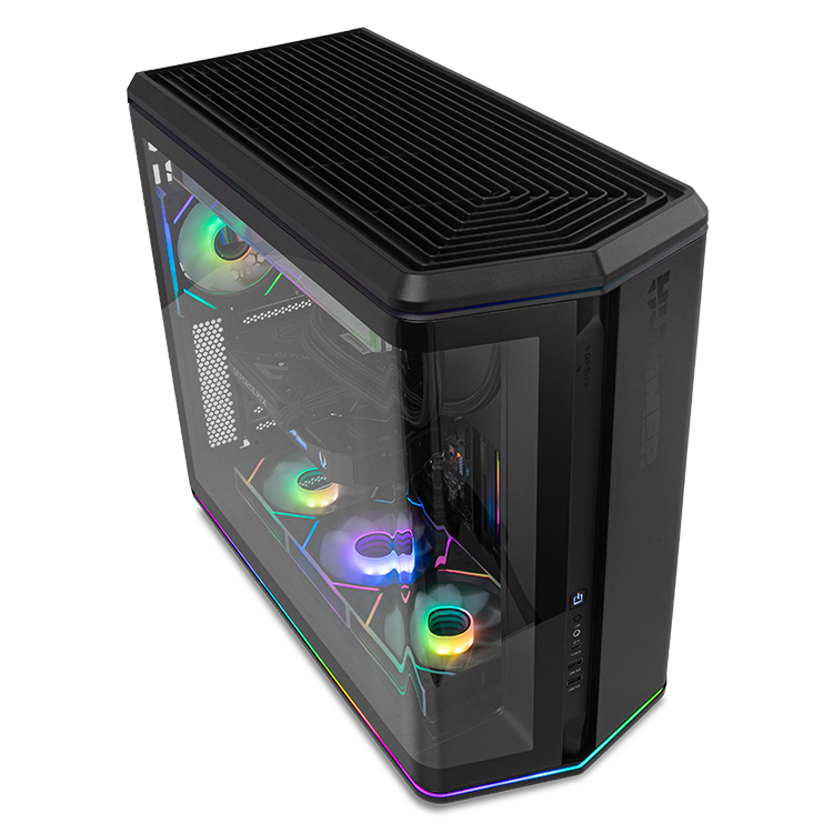 Caja ordenador gaming nox hummer anvil atx argb cristal templado negra - Imagen 6