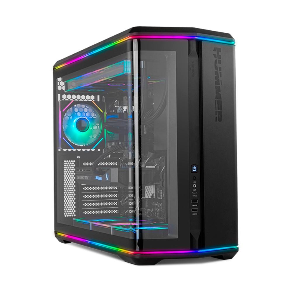 8436587976308 | P/N: NXHUMMERANVILBK | Cod. Artículo: DSP0000040835 Caja ordenador gaming nox hummer anvil atx argb cristal templado negra