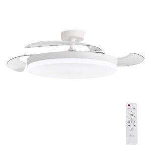8436626131774 | P/N: 3ND-04 | Cod. Artículo: DSP0000041628 3nod - ventilador de techo con luz led concept ova motor dc 6 velocidades control remoto.