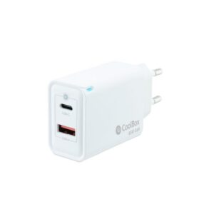8437012429963 | P/N: COO-CUP-45CA | Cod. Artículo: MGS0000021793 Cargador usb de pared coolbox 45w usb tipo a - usb tipo c