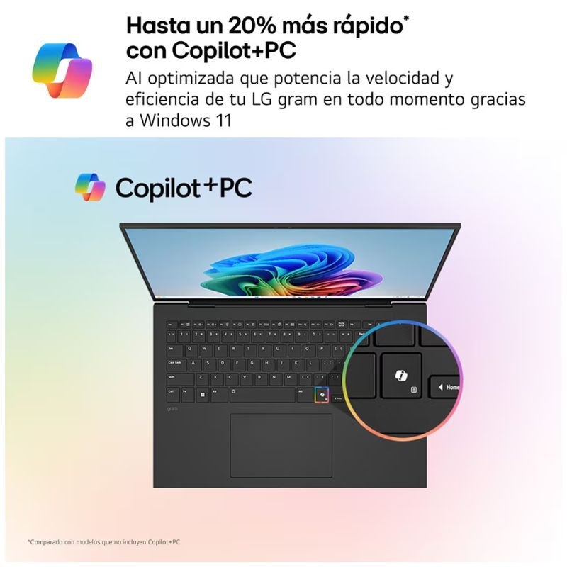 Portatil lg gram pro 16z90ts - g u9 - 288v - 32gb - ssd 1tb - 16 pulgadas - w11h - Imagen 2
