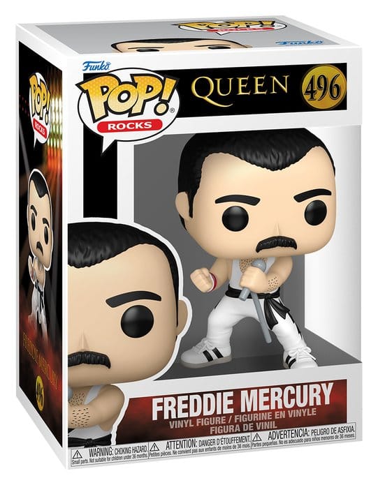 889698753739 | P/N: 75373 | Cod. Artículo: MGS0000034017 Funko pop rocks: queen - f. mercury (white singlet)