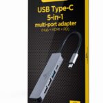 ADAPTADOR MULTIPUERTO USB TIPO C 5 EN 1 HUB HDMI PD 8716309124263 A-CM-COMBO5-03