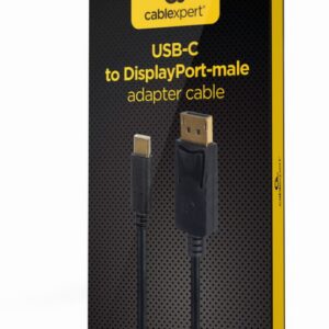ADAPTADOR USB-C A DISPLAYPORT MACHO 4K 60 HZ 2 M NEGRO 8716309124157 A-CM-DPM-01